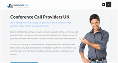 Desktop Screenshot of conference-call-providers.co.uk
