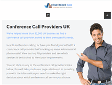 Tablet Screenshot of conference-call-providers.co.uk
